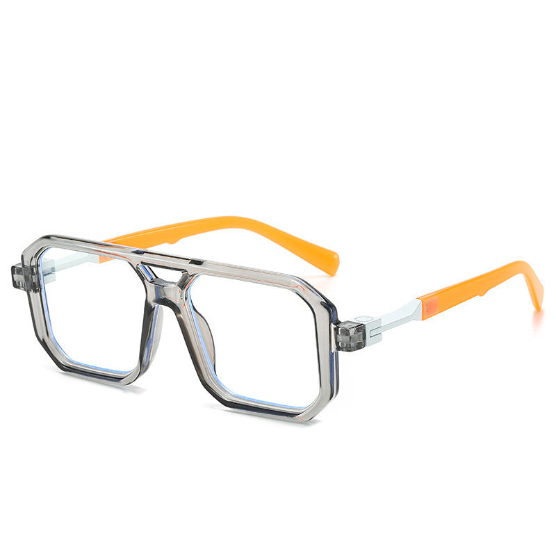 Retro Double Beam Pilot Catwalk Light Luxury Sunglasses Ins