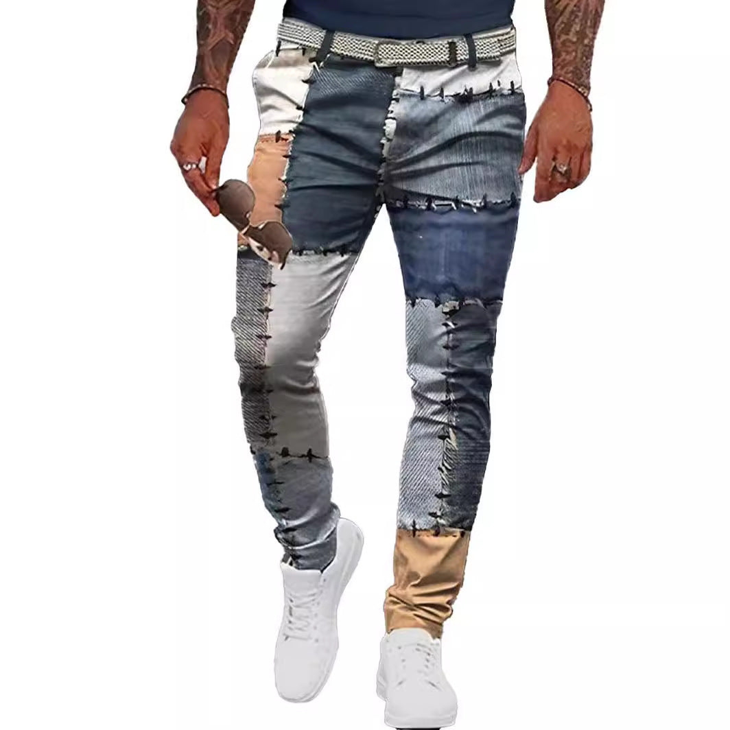 Men's 3D Printed Suit Plaid Camouflage Men's Trousers