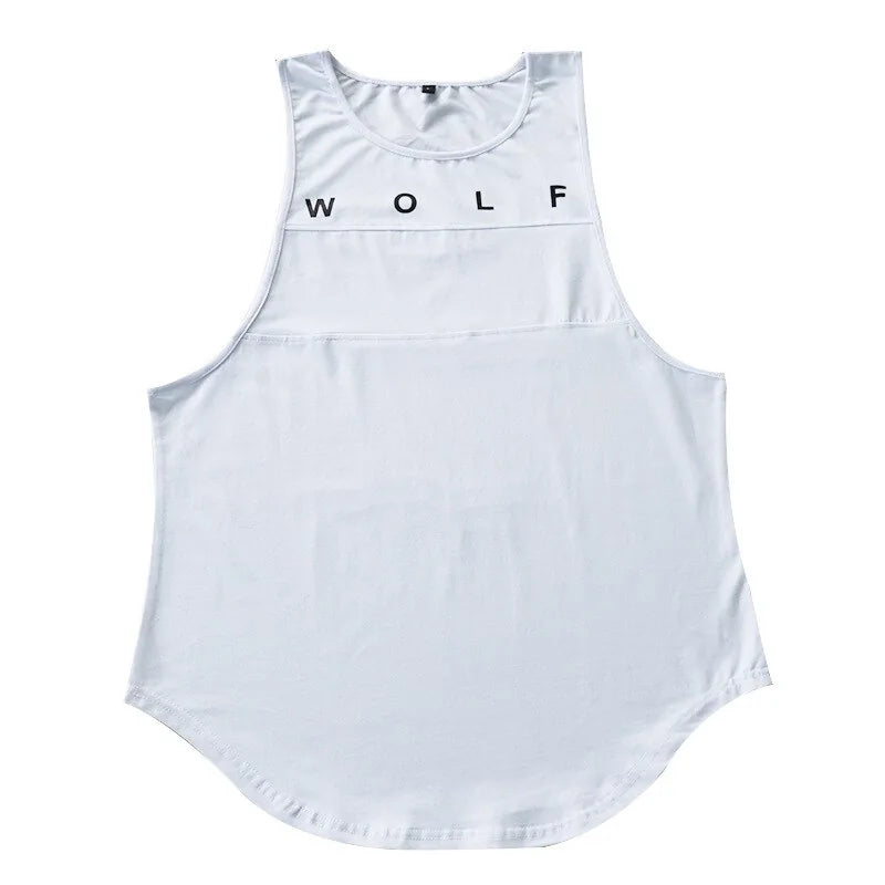 Men's Fashion Letter Print Tank Top: High-Quality Cotton Sleeveless Vest