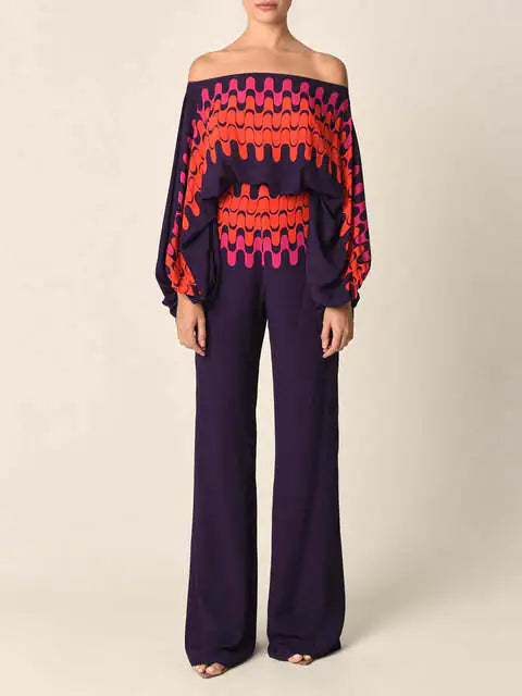 Fashion Print Satin 2 Piece Set