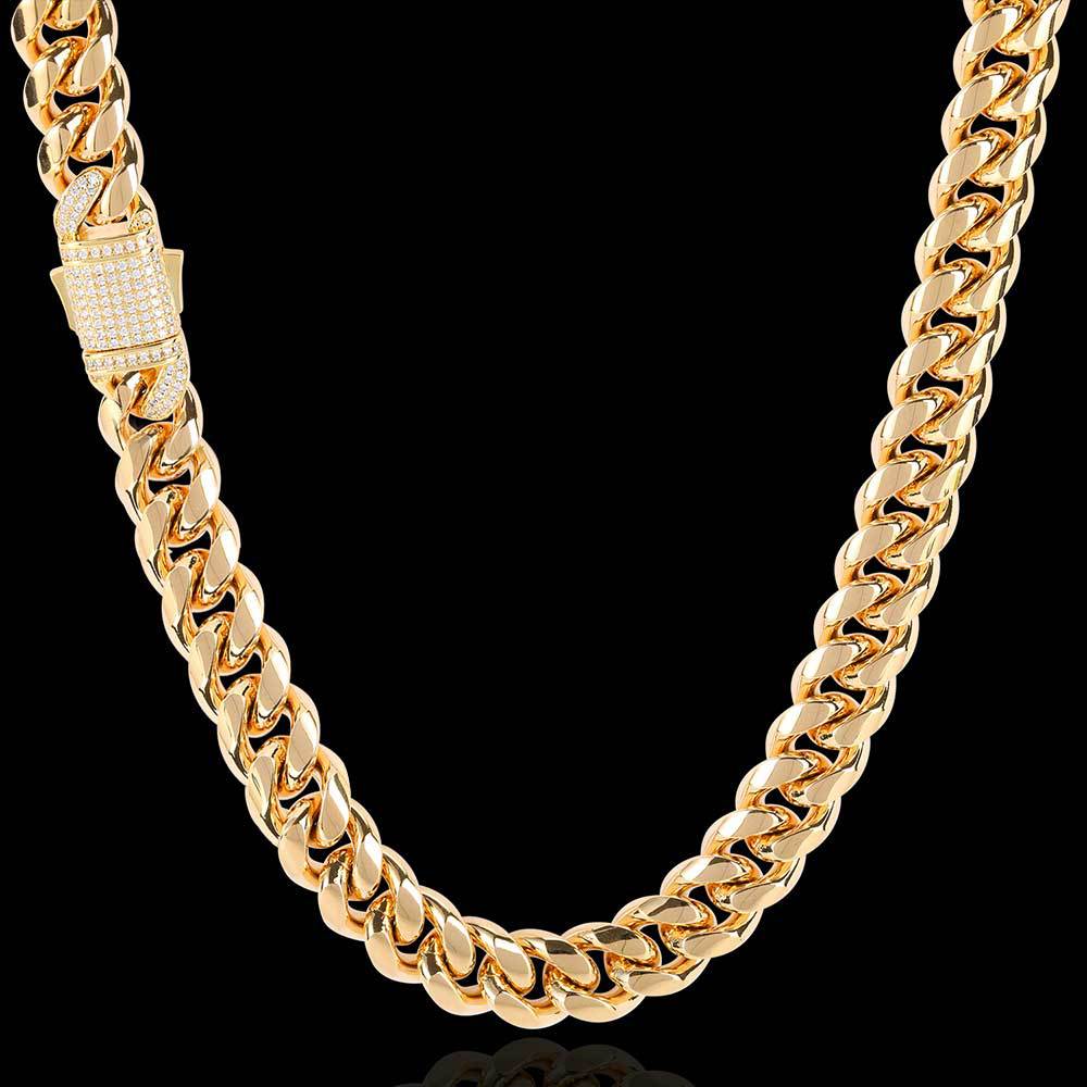 European Hip Hop Titanium Steel Necklace Ornament Stainless Steel Cuban Link Chain