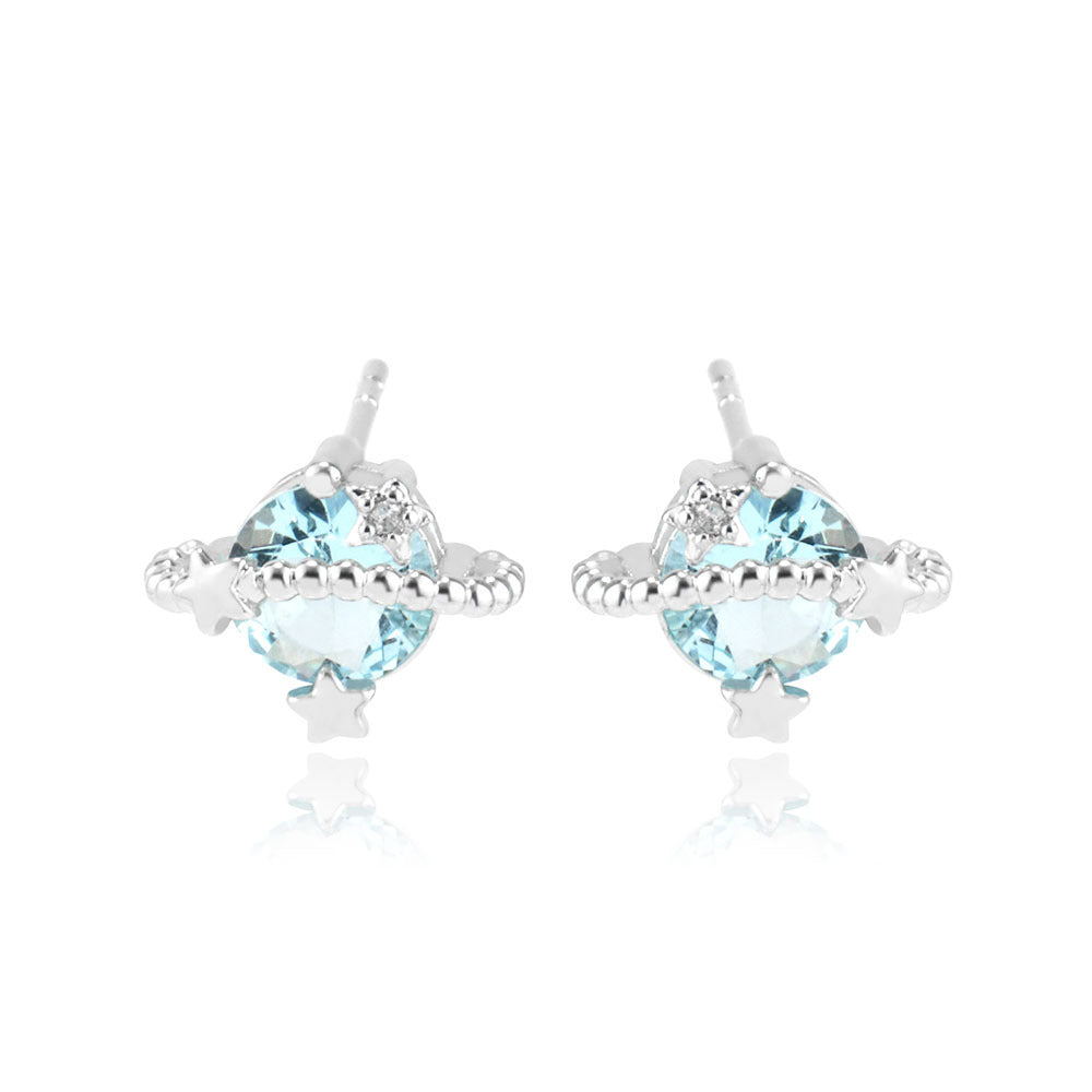 Creative XINGX Earrings Ins 18K Gold Zircon Cute Style Earrings