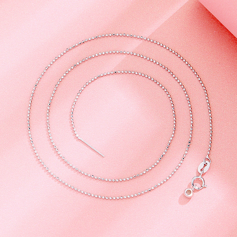 S 925 Million Energy Chain Clavicle Chain Electroplated Platinum 18K Gold Rose Gold