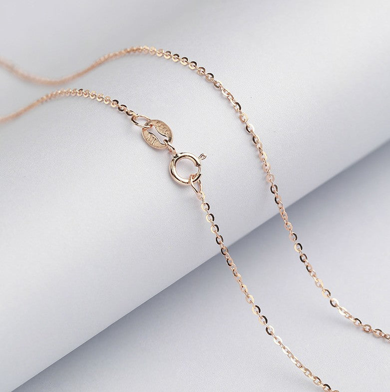 S925 Cross Chain Clavicle Electroplated Platinum 18K Gold