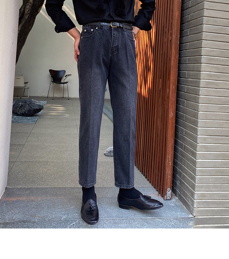 Men's Slim Jeans Match The British Retro