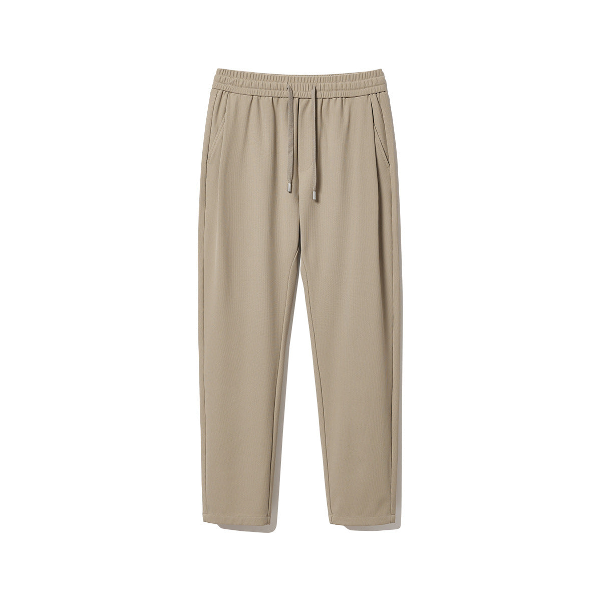 Waffle Texture Casual Pants Elastic Waist Cool Feeling