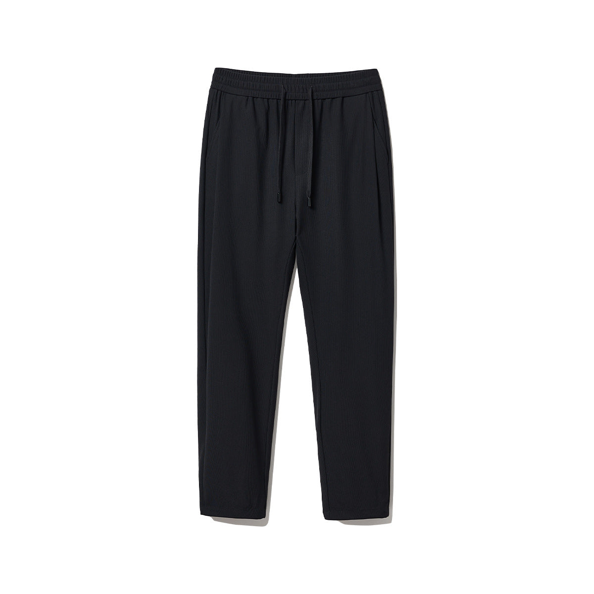 Waffle Texture Casual Pants Elastic Waist Cool Feeling
