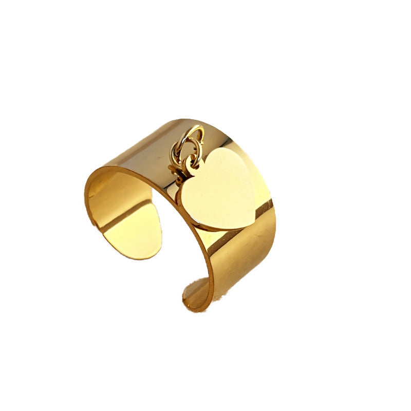 French Vintage Court Style Stainless Steel Flower Ring