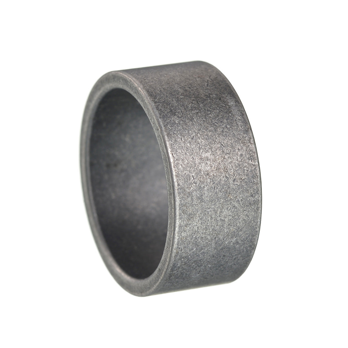 Simple Titanium Steel Big Ring Matte Distressed